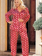Pajama set with Marilyn print, plus size